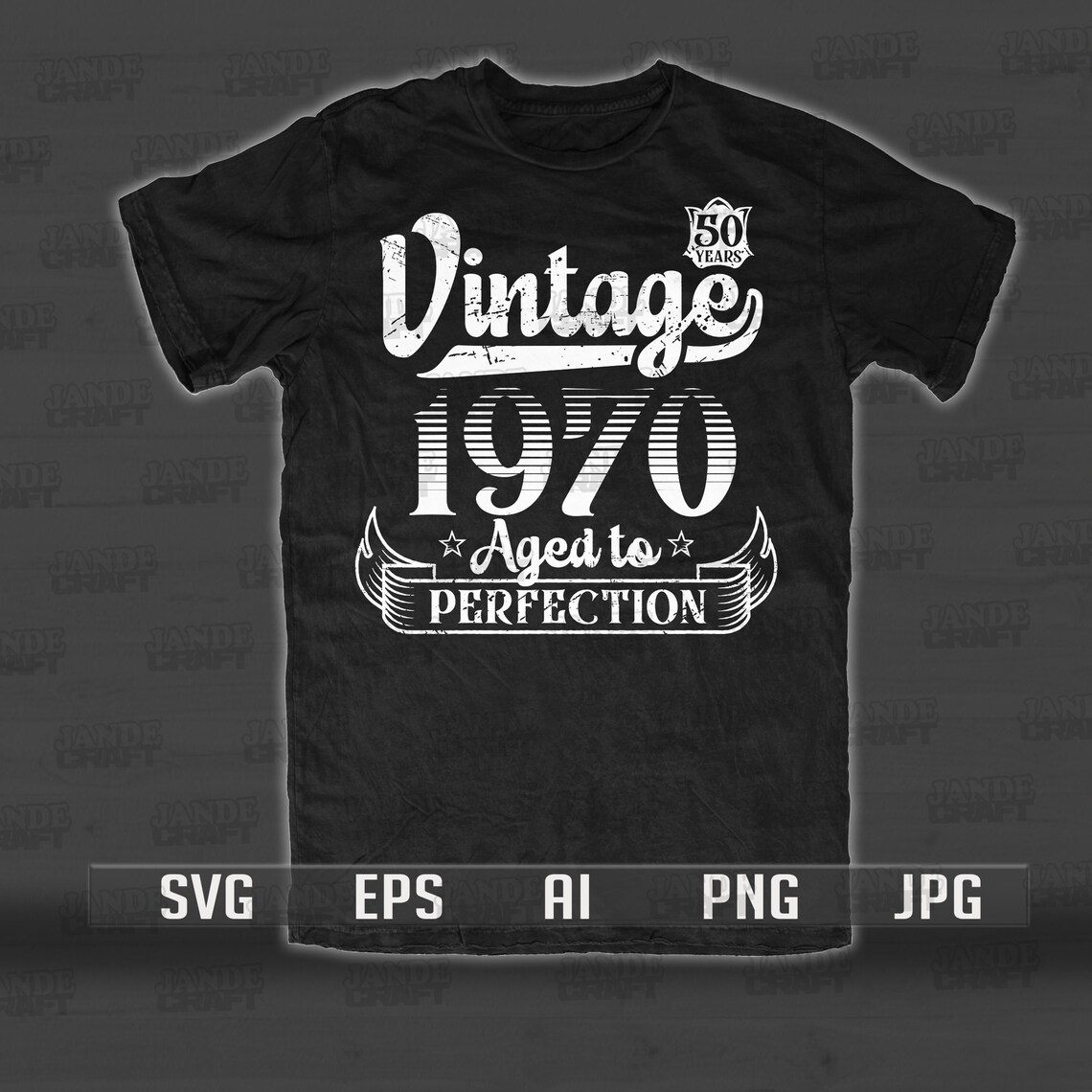 Download 50th Birthday Svg Aged to Perfection Svg Vintage Svg | Etsy