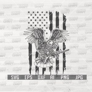 US Patriotic Eagle Military svg | US Eagle svg | US Military svg | Military Clipart | Military Cutfile | Eagle Clipart | Eagle Cutfile