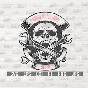 Mechanic Skull svg | Mechanic Shirt svg | Mechanic svg | Skull svg | Mechanic Clipart | Gift for Mechanic svg | Mechanic png | Tools svg
