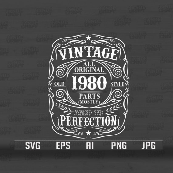 Download 41st Birthday Svg Aged To Perfection Svg Vintage Svg Etsy