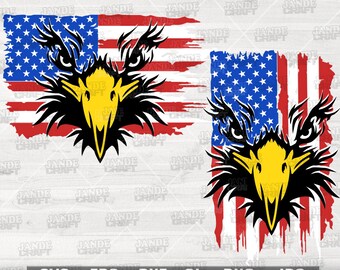 USA Eagle svg | Patriotyczna koszulka png | Amerykański ptak Clipart | America Cutfile | Szablon 4 lipca | Miitary Dad dxf | Weteran jpg | US Army