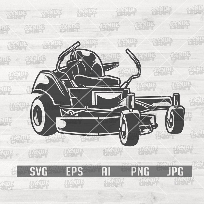 Zero Turn Lawn Mower Svg lawn Mower svg lawn Mower Clipart | Etsy