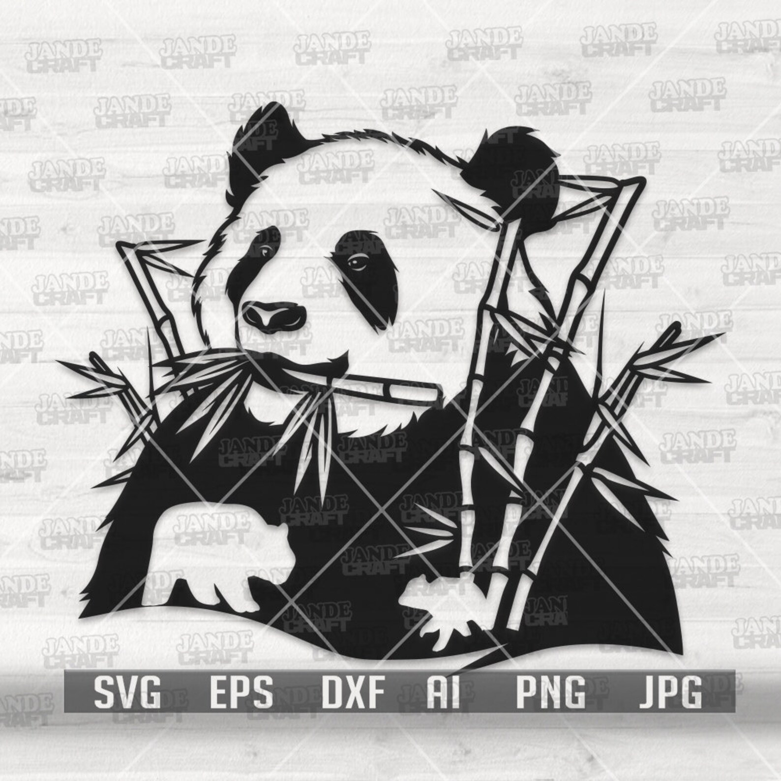 Cute Panda Svg Panda Clipart Panda Cutfile Cute Panda - Etsy