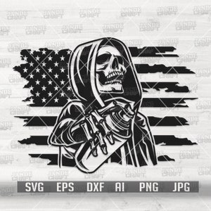 US Graffiti Schädel svg | Wandbild Wandkünstler Cutfile | USA Strassenmaler Schablone | Vandalen Clipart | Hipster dxf | Hippie Gangster T-Shirt