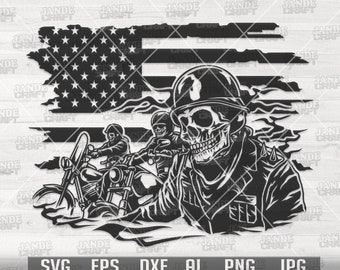 US Bikers Gang svg | Biker Dad Clipart | Motorbike Cutfile | Big Bike Rally Shirt png | Rider dxf | Racer Stencil | USA Ride| Motorcycle dxf