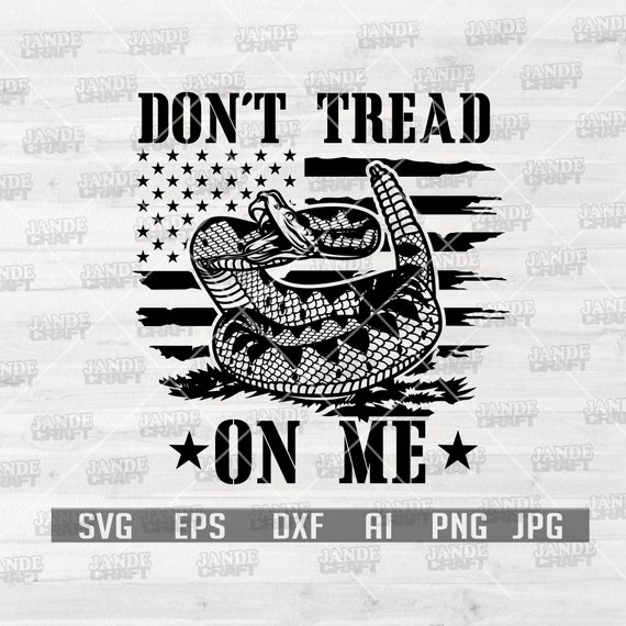 Don't Tread On Me Svg | USA Patriotic Svg | Rattle Snake Svg | Snake Svg | US Patriotic Shirt | Don't Tread on me Png | Distressed USA Flag