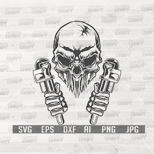 Klempner Schädel svg | Klempner Shirt | Geschenk für Klempner | Klempner Papa svg | Reparatur svg | Klempner Clipart | Klempner png | Klempner svg