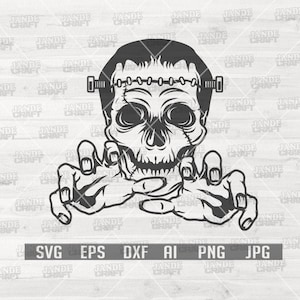 Zombie Frankie svg | Zombie Clipart | Zombie Cutfile | Frankie svg | Frankie Clipart | Frankie Cutfile | Halloween svg | Frankenstein svg