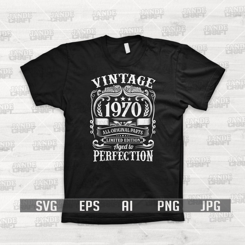 Download 50th Birthday Svg Aged to Perfection Svg Vintage Svg | Etsy