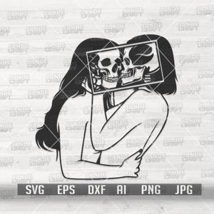 Dödskalle svg | Dödskalleälskare svg | Kyssande dödskalle svg | Til Death Do Us Skiljer oss åt svg | Parskjorta png | Punkrock pappa clipart | Steampuck klippfil
