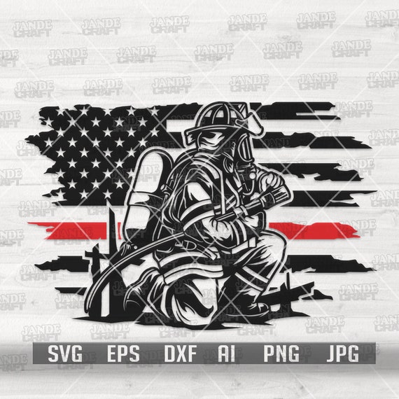US Fire Fighter Svg Fire Fighter Clipart US Fireman Svg - Etsy