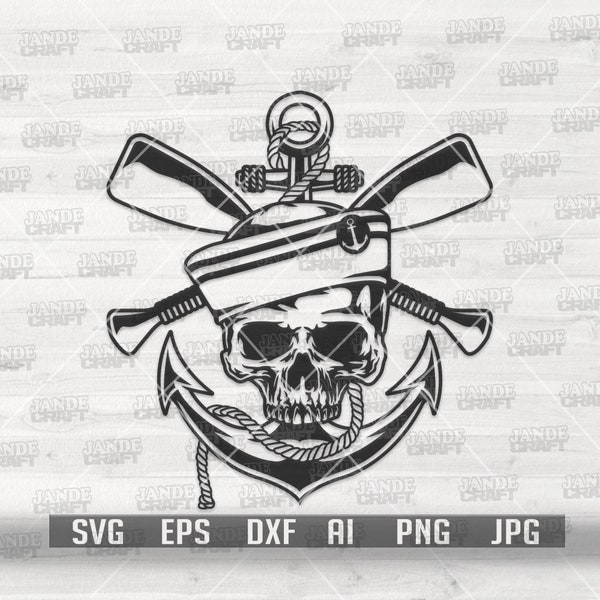 Marine Navy Skull svg | Sailman Clipart | Sailor Dad Gift Idea dxf | Military Shirt png | Soldier Cutfile | Veteran Stencil | Memorial Day