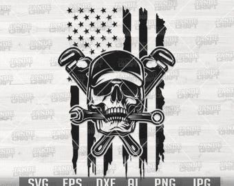 Plumber svg | Plumber Skull svg | Plumbing Tools svg | Plumber Dad svg | Pipe Wrench svg | Pipe Fixer Cutfile | Repairman Clipart | Repair
