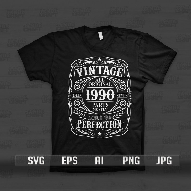 Download 30th Birthday Svg Aged to Perfection Svg Vintage Svg | Etsy