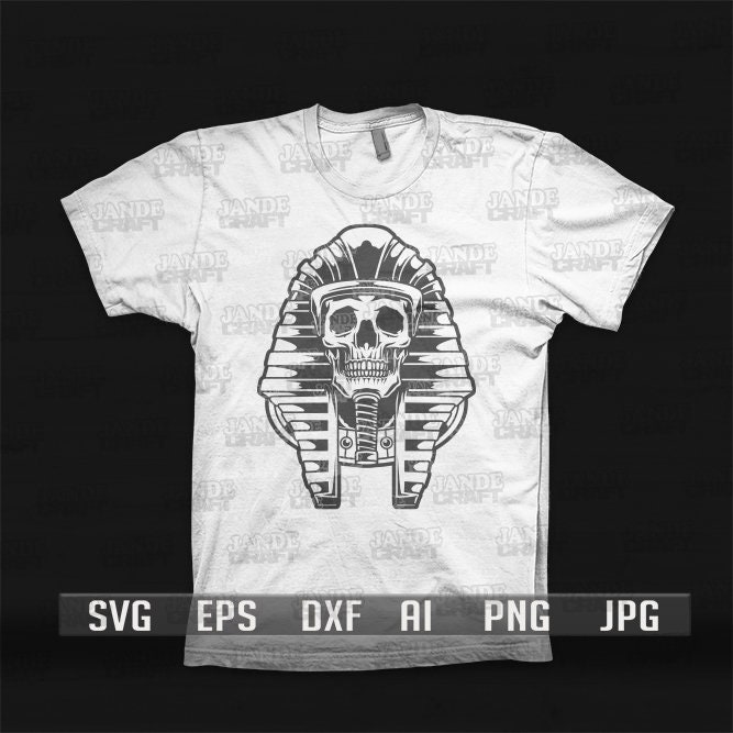 Pharaoh Skull Svg | Egypt Svg | Egyptian Skull Svg | Pharaoh Svg ...