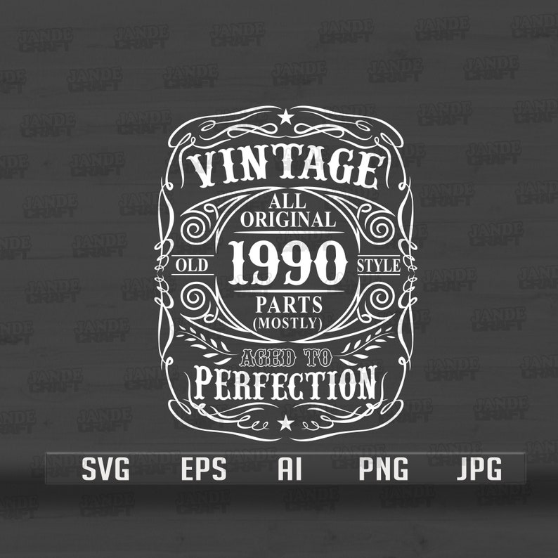 30th Birthday Svg Aged to Perfection Svg Vintage Svg | Etsy