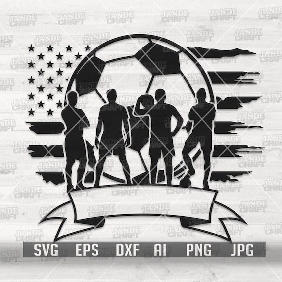 US Soccer Players svg | Soccer Team svg | Soccer Clipart | Soccer Cutfile | US Soccer Player png | US Soccer Monogram | Us Soccer Shirt svg