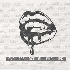 Vampire Lips svg | Vampire svg | Lips svg | Halloween svg | Vampire Lips png | Vampire Clipart | Vampire Cutfile | Lips Instant Download