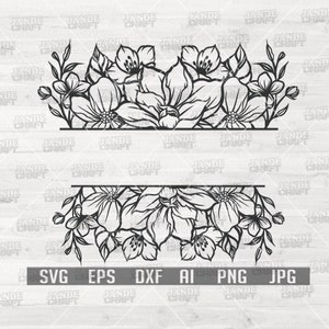 Floral Border svg | Border png | Border Stencil | Floral Border png | Floral svg | Floral svg | Floral Stencil | Border Clipart | Border dxf