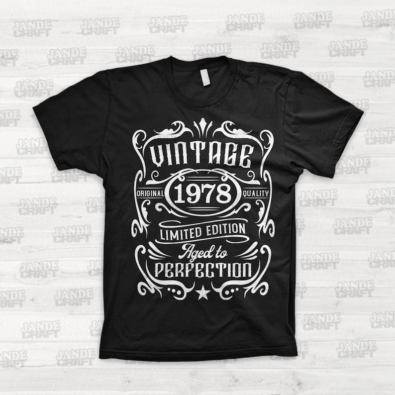 45th Birthday Svg Vintage 1978 Shirt Png Aged to - Etsy