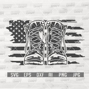 US Combat Boots svg | US Veteran svg | US Army svg | Veteran Shirt svg | Combat Boots Clipart | Combat Boots Cutfile | Boots Stickers | Army