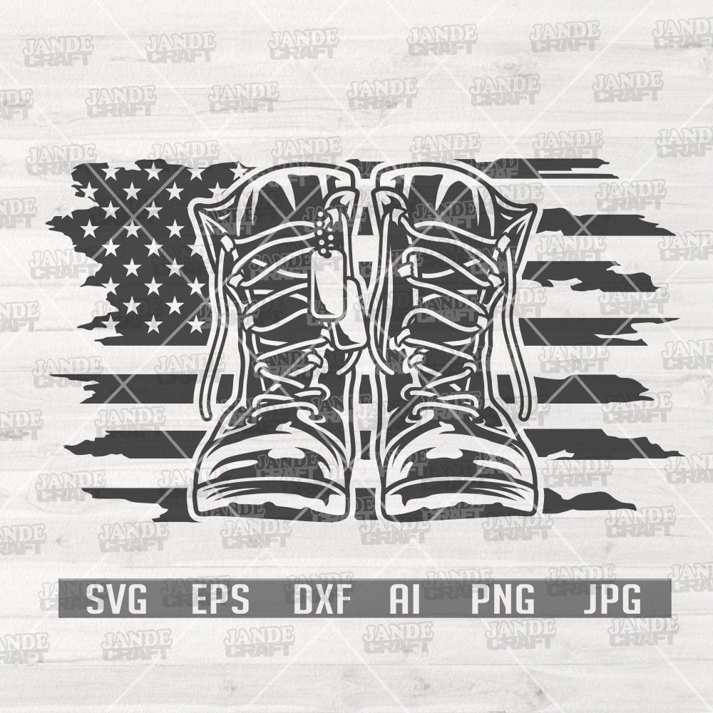 US Combat Boots svg | US Veteran svg | US Army svg | Veteran Shirt svg | Combat Boots Clipart | Combat Boots Cutfile | Boots Stickers | Army
