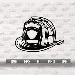 Casco da pompiere Svg, Cutfiles per Cricut, Firefighter Svg, Firefighter Helmet, Firefighter Gear