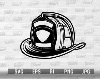 Fireman Helmet Svg, Cutfiles for Cricut, Firefighter Svg, Firefighter Helmet, Firefighter Gear