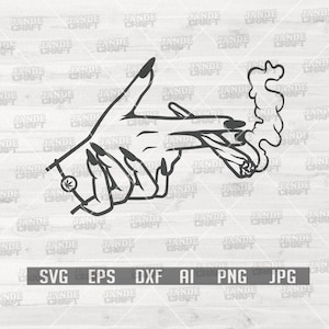 Smoking Joint svg | Hand Sign svg | Hand Smoking Weed svg | Cannabis svg | Marijuana svg | Joint Shirt svg | Joint svg | Weed svg | 420 svg