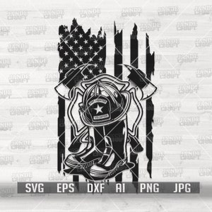 US Fire Fighter svg | Firefighter svg | Fireman svg | Fire Fighter png | Fire Fighter Clipart | Fire Fighter Cutfile | Firefighter Gear svg