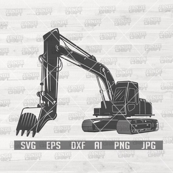 Excavator Clipart Excavator Png Excavator Svg Excavator Etsy