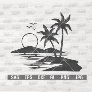 Sunset svg | Sunset png | Sunset Clipart | Sunset Cutfile | Sunset Cutting File | Sunset Instant Download | Beach svg |Summer svg |Beach png