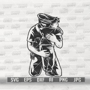Polizei Dad and Son svg | Polizist Clipart | Vater und Sohn Datei | Papa Shirt png | DadLife und KidLife dxf | Vatertag Schablone | Papa