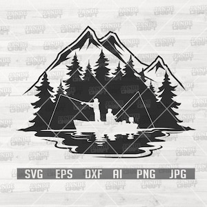 Fishing svg | Outdoor Fishing svg | Fishing Clipart | Fishing Cutfile | Fishing Shirt svg | Fishing Dad svg | Angler svg | Angling svg
