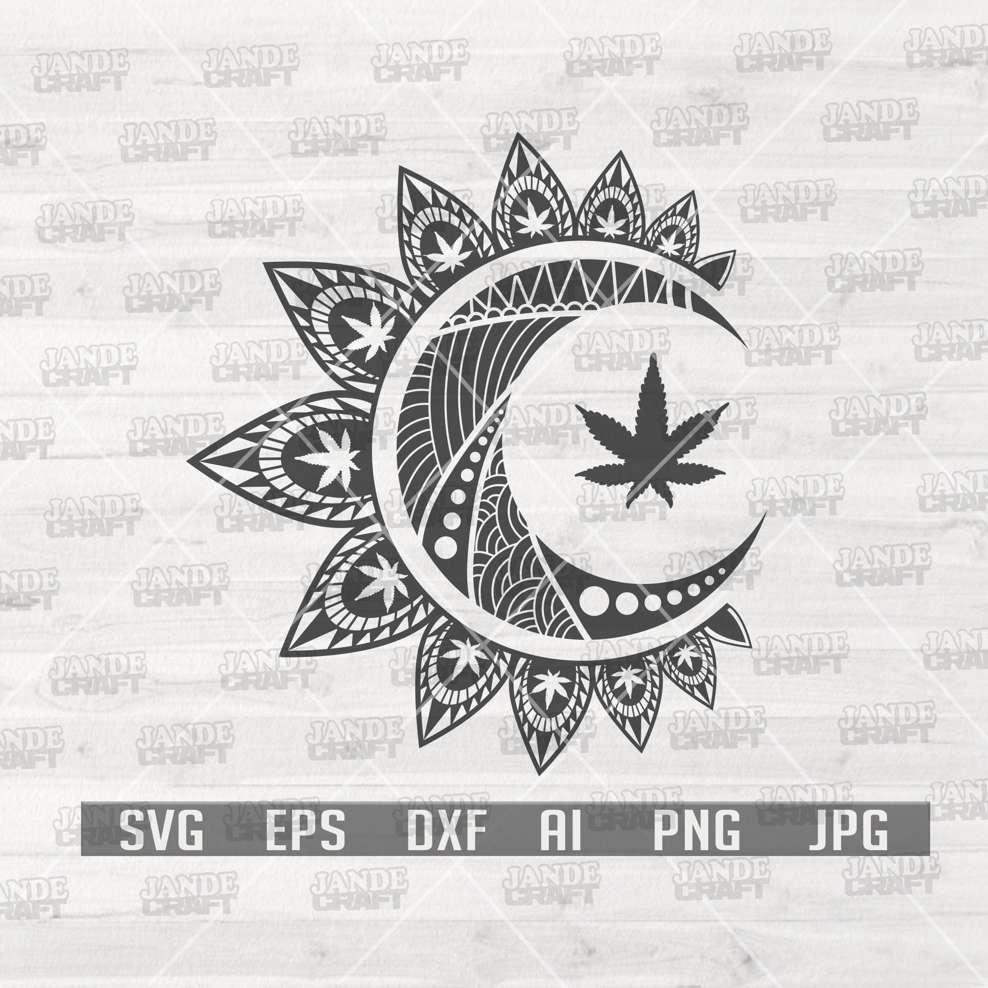 Mandala Weed Moon Svg Mandala Svg Mandala Cut Files Weed - Etsy Australia