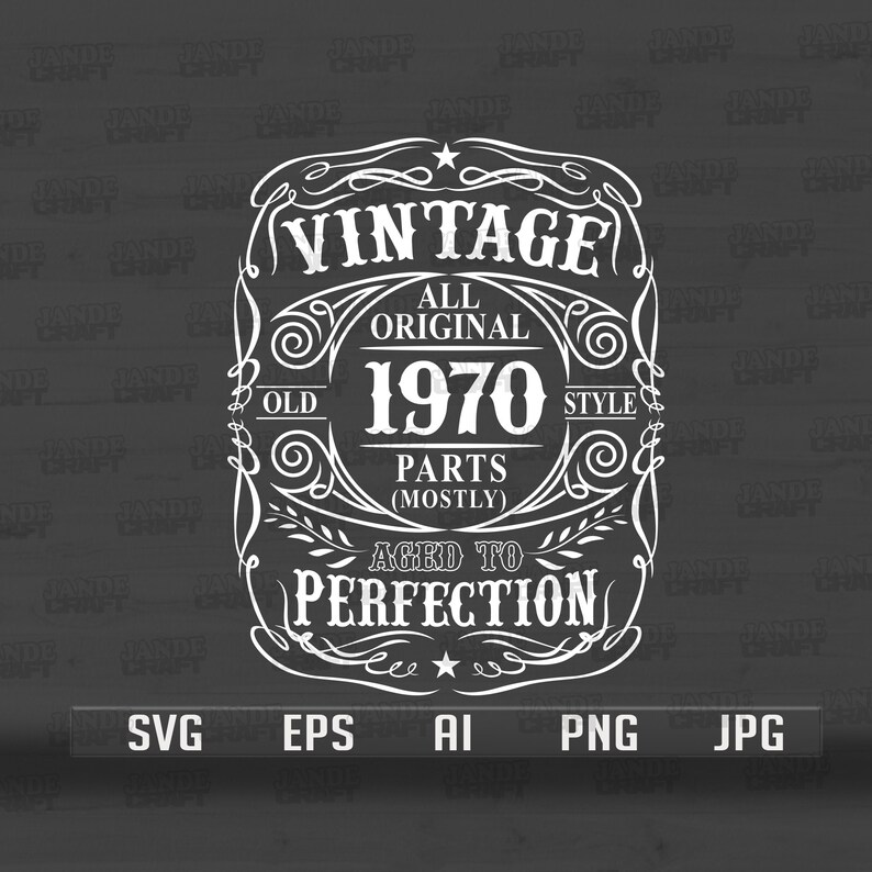 Download 50th Birthday Svg Aged to Perfection Svg Vintage Svg | Etsy
