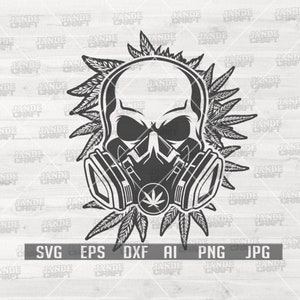 Máscara de calavera con marihuana (svg) / Máscara de calavera con cannabis (svg) / Calavera con porro (svg) / Marihuana (svg) / Máscara de calavera (svg) / Máscara de marihuana (svg) / 420 (svg) / Rasta con marihuana (svg)