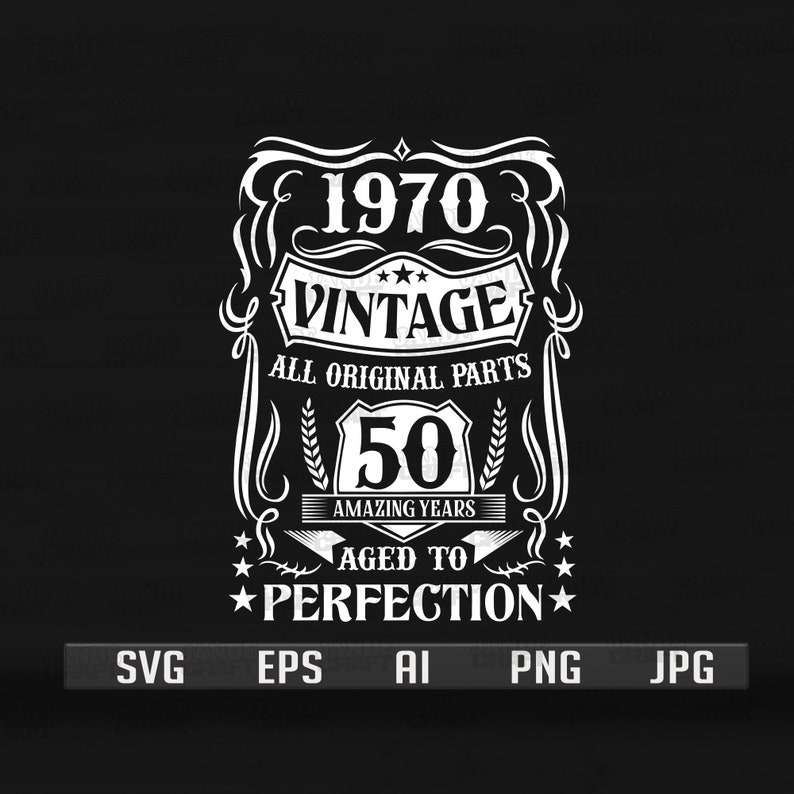 Download 50th Birthday Svg Aged to Perfection Svg Vintage Svg | Etsy