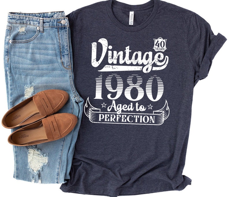 Download 40th Birthday Svg Aged to Perfection Svg Vintage Svg | Etsy