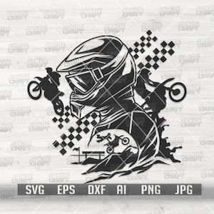 Motorcross scène svg | Motorfiets Clipart | Biker papa-shirt png | Motorrijder dxf | Cutfile voor extreme sporten | Big Bike Rally-stencil | Rijder
