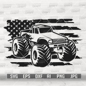 aUS Monster Truck svg | Off Road Fahrt Clipart | Abenteuer Schlammreis Schablone | Big Wheel Pick Up Cutfile | Trucker Dad Shirt png | Rennfahrer dxf