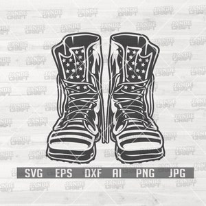 USA Combat Boots Svg | Combat Boots Svg | USA Patriotic Svg | Usa Flag Svg | Veteran svg | Military Svg | USA combat Boots Svg | Veteran Png