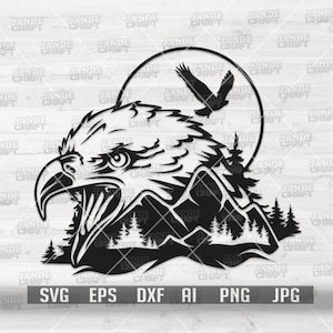 Eagle svg | Eagle Head svg | Eagle Clipart | Eagle Cutfile | Eagle Shirt svg | Eagle png | Wild Bird svg | Eagle Head Stencil | Eagle dxf