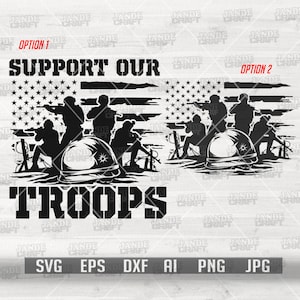 Support our Troops svg | Support all Troops svg | Soldier Battle Scene svg | US Battle svg | US Veteran svg | Military svg | US Soldier svg