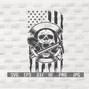 US Mining Skull Svg | Mining svg | Miner Skull Svg | Us Mining Monogram | Mine Life svg | Mining Clipart | US Mining Cutfile| Mining Dad svg