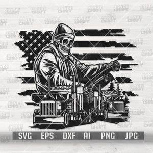Truck svg | Truck Driver svg | Driver Skull svg | Trucker svg | Trucker Clipart | Semi Truck Driver svg | Skilled Work Cutfile | Skull svg