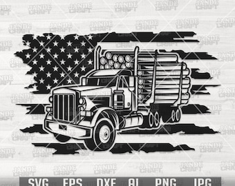 US Logging Truck svg | Logging Truck png | Logging svg | Logging Service svg | US Logging Monogram | Logging Truck Clipart | Truck Cutfile