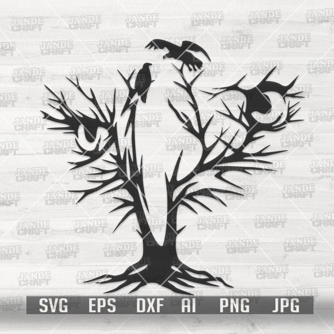 Eagle Tree Branches Svg | Wall Art Clipart | Animal Artwok Cutfile ...