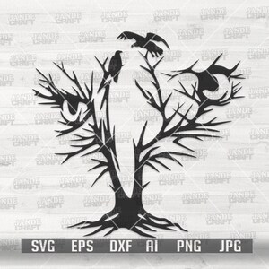 ワシの木の枝 svg | 壁アート クリップアート | 動物アートワーク カットファイル | 木の小枝 dxf | 大きな鳥の目のステンシル | 木の傑作 | 枯れ枝