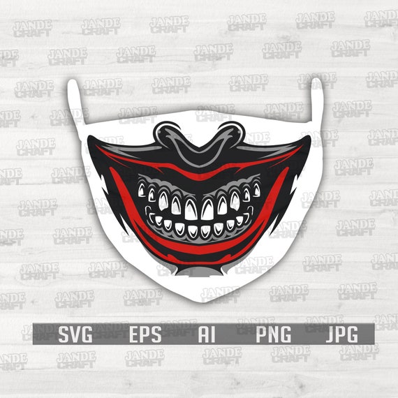 Download Smile Face Mask Design Svg Joker